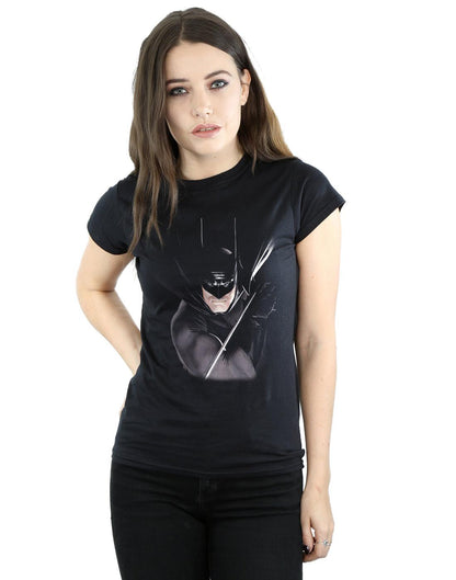Black - Back - DC Comics Womens-Ladies Batman By Alex Ross Cotton T-Shirt