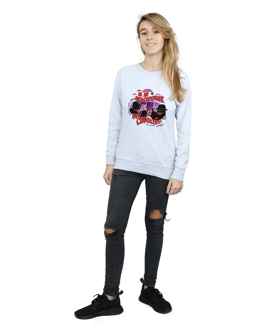 Heather Grey - Lifestyle - DC Comics Womens-Ladies Batman TV Series The Penguin Aristocrat Sweatshirt