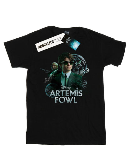 Black - Front - Disney Womens-Ladies Artemis Fowl Butler Poster Cotton Boyfriend T-Shirt