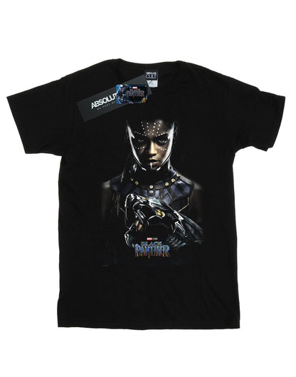 Black - Front - Marvel Girls Black Panther Shuri Poster Cotton T-Shirt