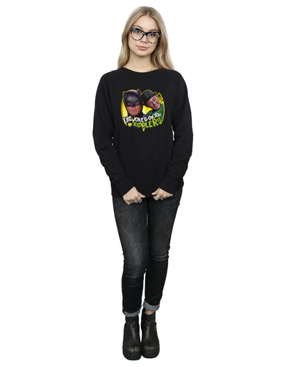 Black - Lifestyle - DC Comics Womens-Ladies Batman TV Series The Riddler Joke Sweatshirt