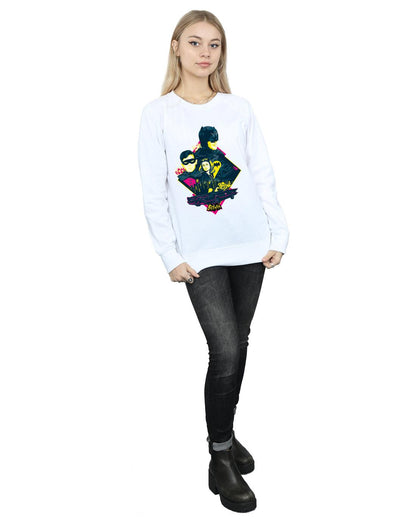 White - Lifestyle - DC Comics Womens-Ladies Batman TV Series Character Pop Art Sweatshirt
