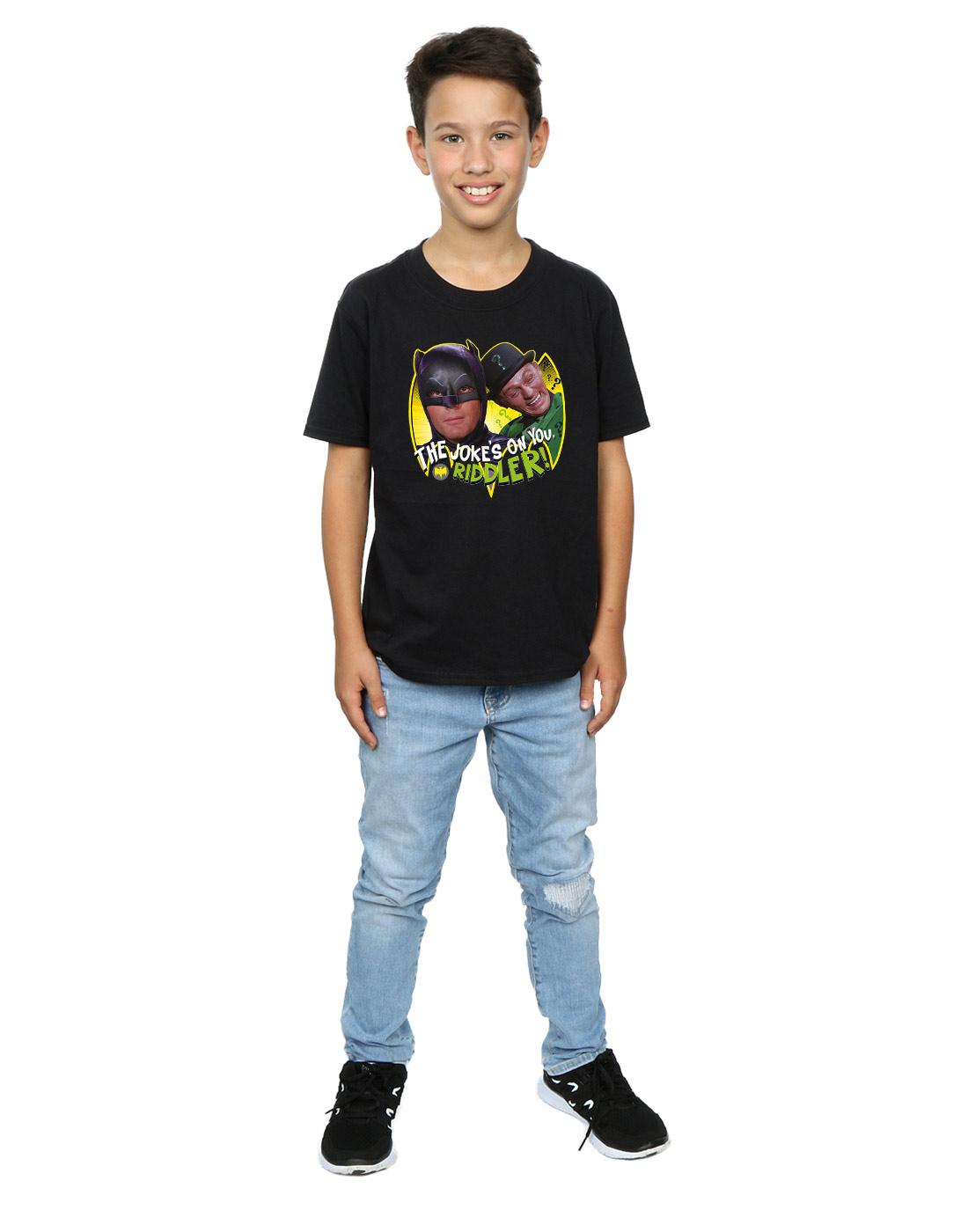 Black - Lifestyle - DC Comics Boys Batman TV Series The Riddler Joke T-Shirt