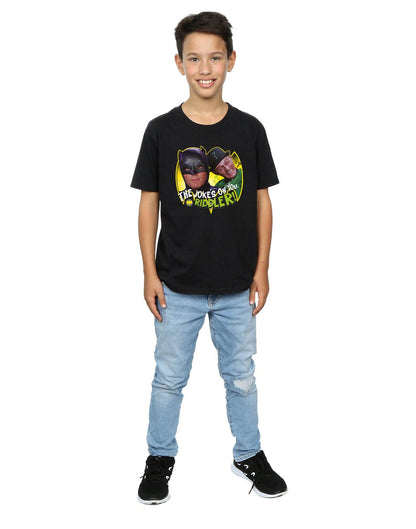 Black - Lifestyle - DC Comics Boys Batman TV Series The Riddler Joke T-Shirt