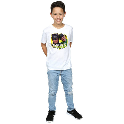 White - Lifestyle - DC Comics Boys Batman TV Series The Riddler Joke T-Shirt