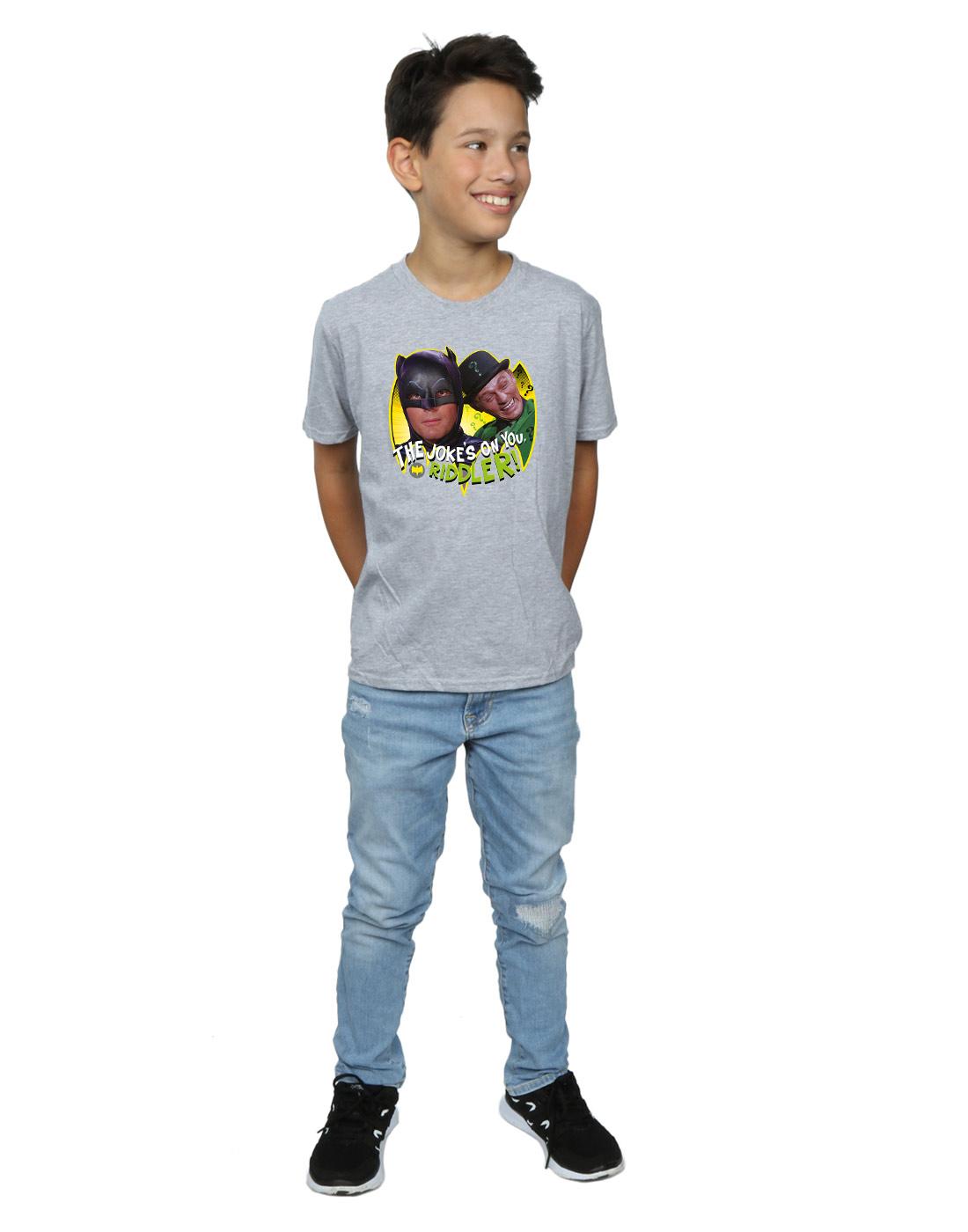 Sports Grey - Lifestyle - DC Comics Boys Batman TV Series The Riddler Joke T-Shirt