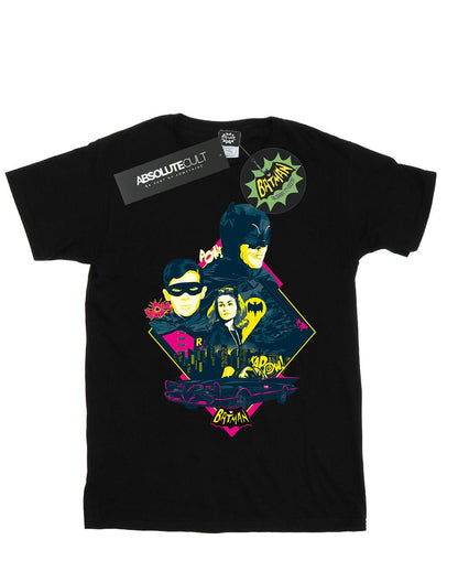 Black - Front - DC Comics Boys Batman TV Series Character Pop Art T-Shirt