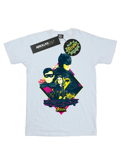 White - Front - DC Comics Boys Batman TV Series Character Pop Art T-Shirt