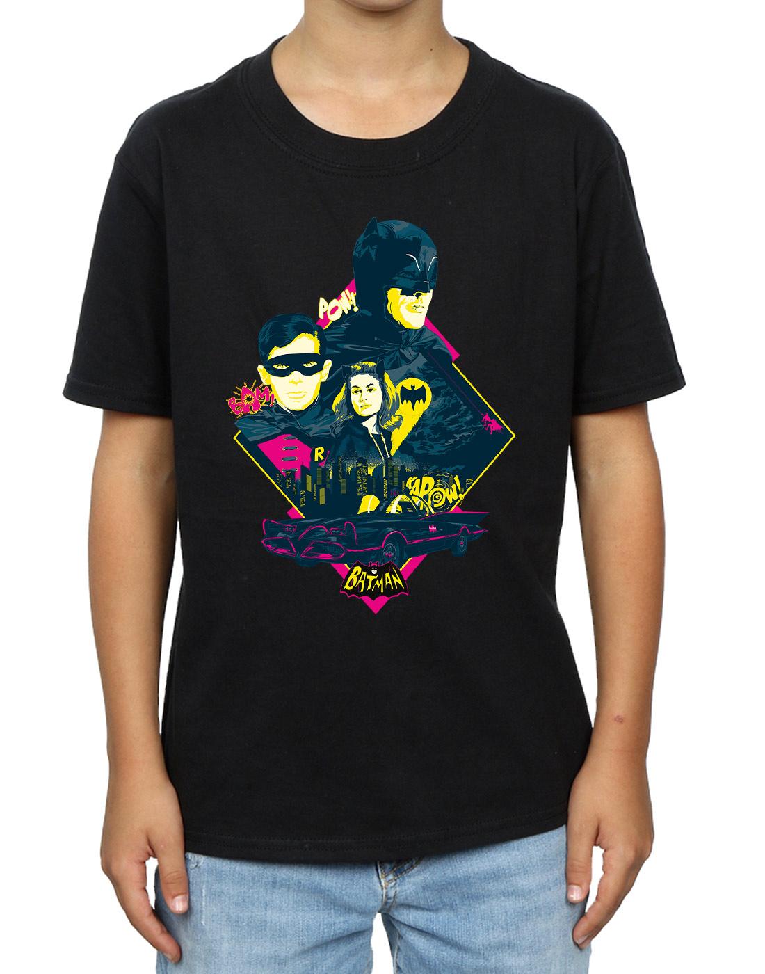 Black - Side - DC Comics Boys Batman TV Series Character Pop Art T-Shirt