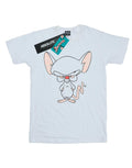 White - Front - Animaniacs Mens The Brain Classic Pose T-Shirt