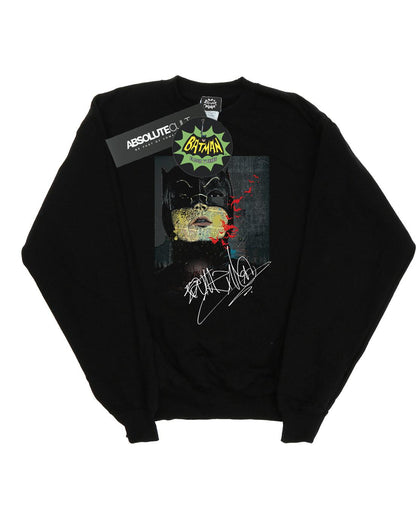 Black - Front - DC Comics Womens-Ladies Batman TV Series Signature Painting Sweatshirt