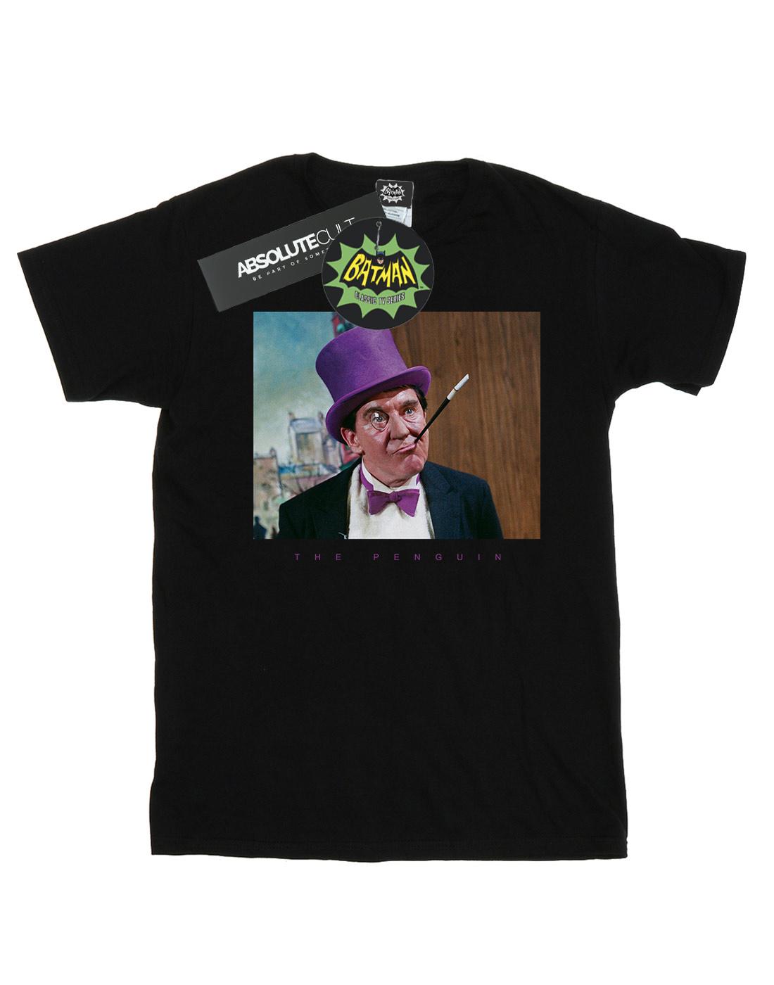 Black - Front - DC Comics Boys Batman TV Series The Penguin Photograph T-Shirt