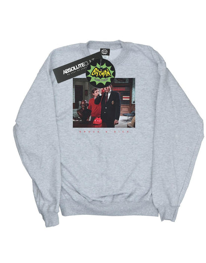 Sports Grey - Front - DC Comics Womens-Ladies Batman TV Series Bruce & Dick Photo Sweatshirt