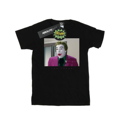 Black - Front - DC Comics Boys Batman TV Series Joker Photograph T-Shirt