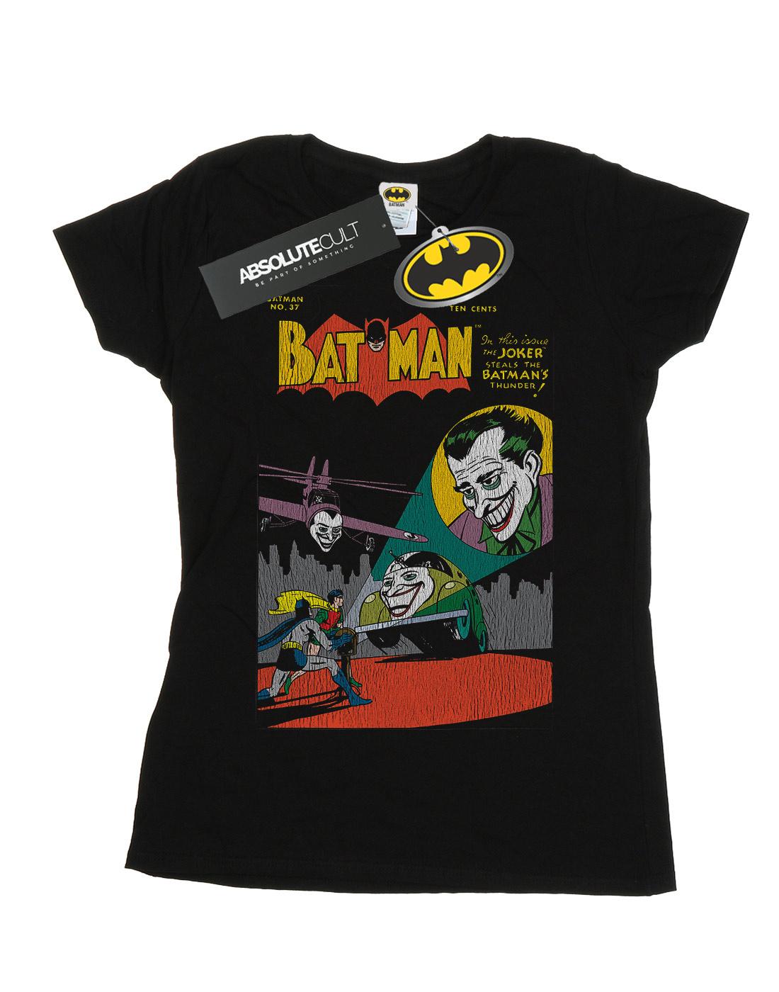 Black - Front - DC Comics Womens-Ladies Batman No. 37 Cover Cotton T-Shirt