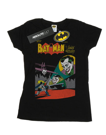 Black - Front - DC Comics Womens-Ladies Batman No. 37 Cover Cotton T-Shirt