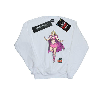 White - Front - The Big Bang Theory Mens Penny Superhero Cotton Sweatshirt