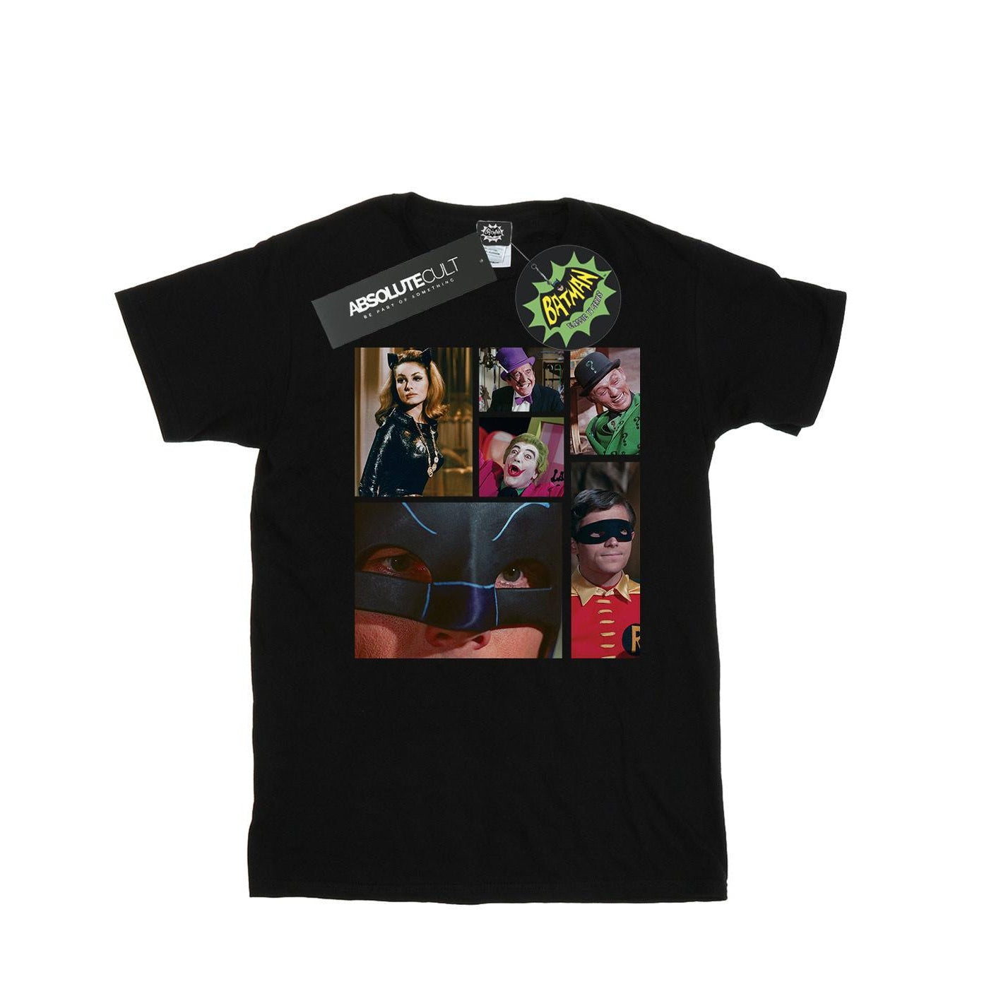 Black - Front - DC Comics Boys Batman TV Series Class Photo T-Shirt