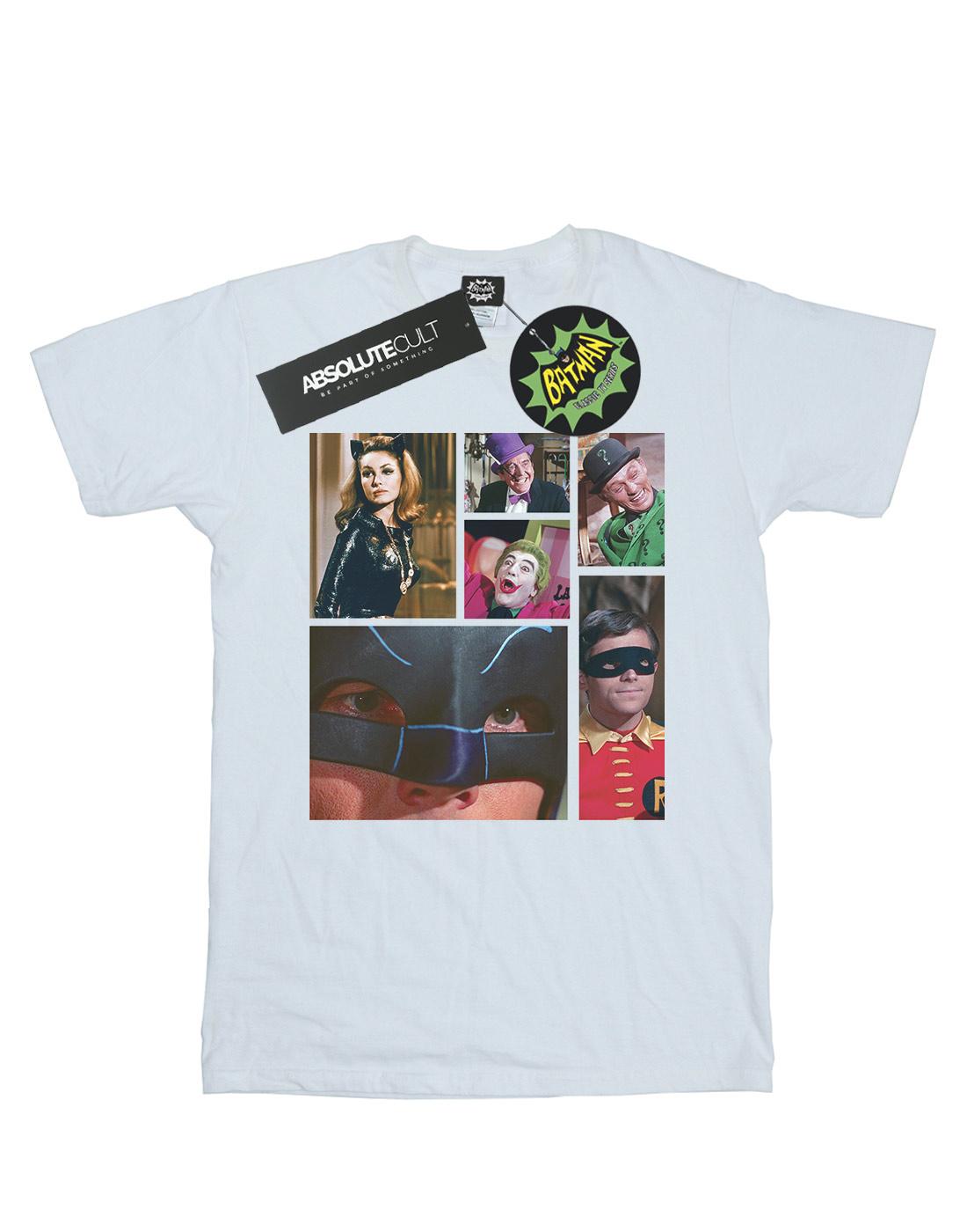 White - Front - DC Comics Boys Batman TV Series Class Photo T-Shirt