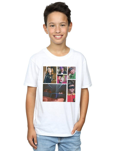 White - Back - DC Comics Boys Batman TV Series Class Photo T-Shirt