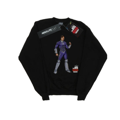 Black - Front - The Big Bang Theory Mens Raj Superhero Cotton Sweatshirt