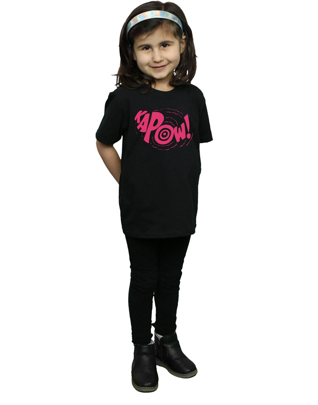 Black - Lifestyle - DC Comics Girls Batman TV Series Kapow Cotton T-Shirt