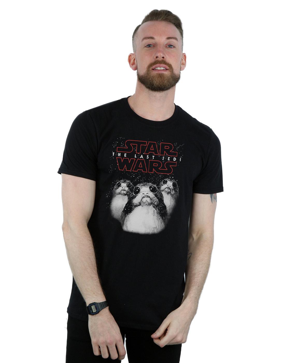 Black - Lifestyle - Star Wars: The Last Jedi Mens Porg Cotton T-Shirt