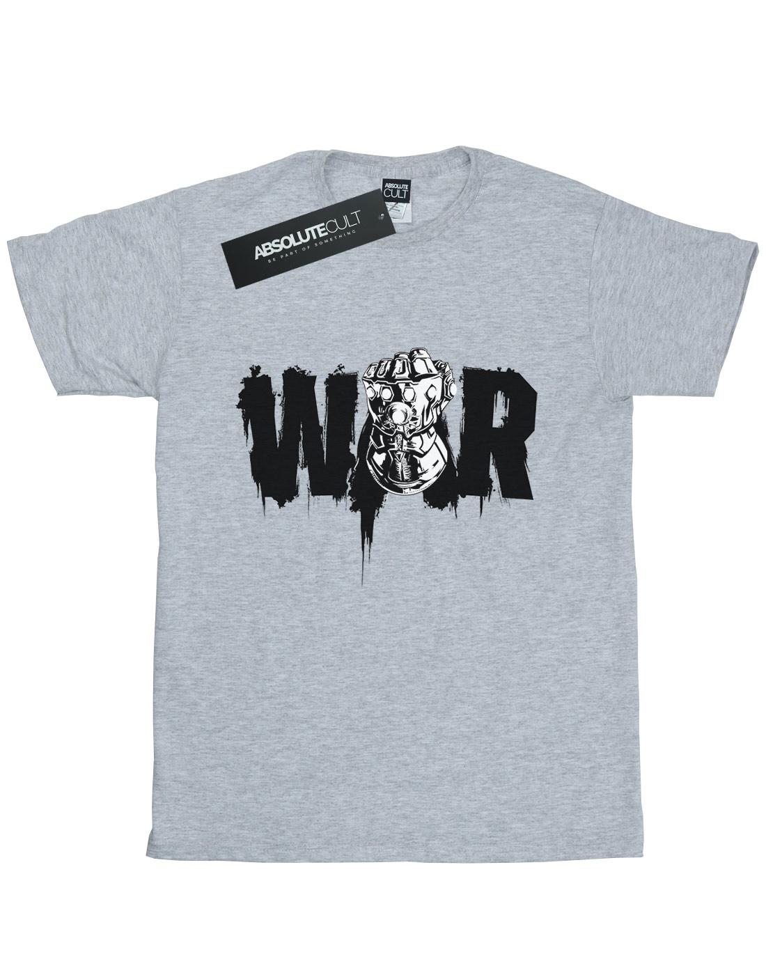 Sports Grey - Front - Marvel Womens-Ladies Avengers Infinity War Fist Cotton Boyfriend T-Shirt