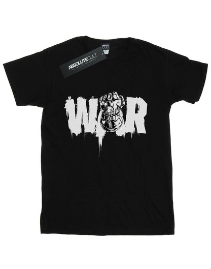 Black - Front - Marvel Womens-Ladies Avengers Infinity War Fist Cotton Boyfriend T-Shirt