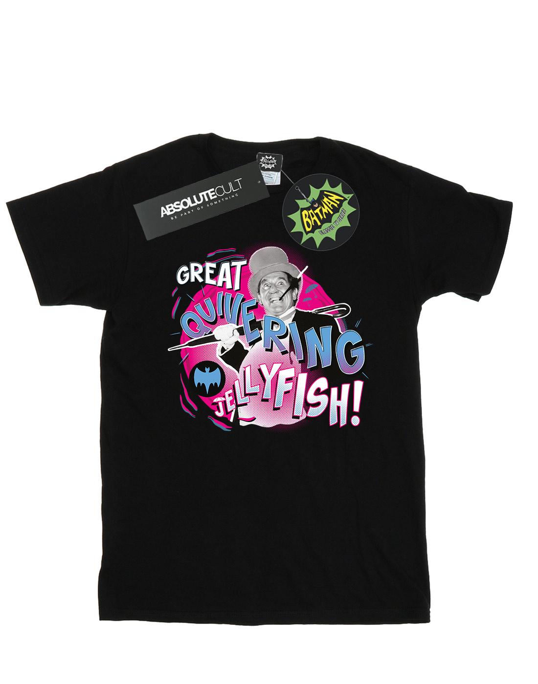 Black - Front - DC Comics Girls Batman TV Series The Penguin Jellyfish Cotton T-Shirt