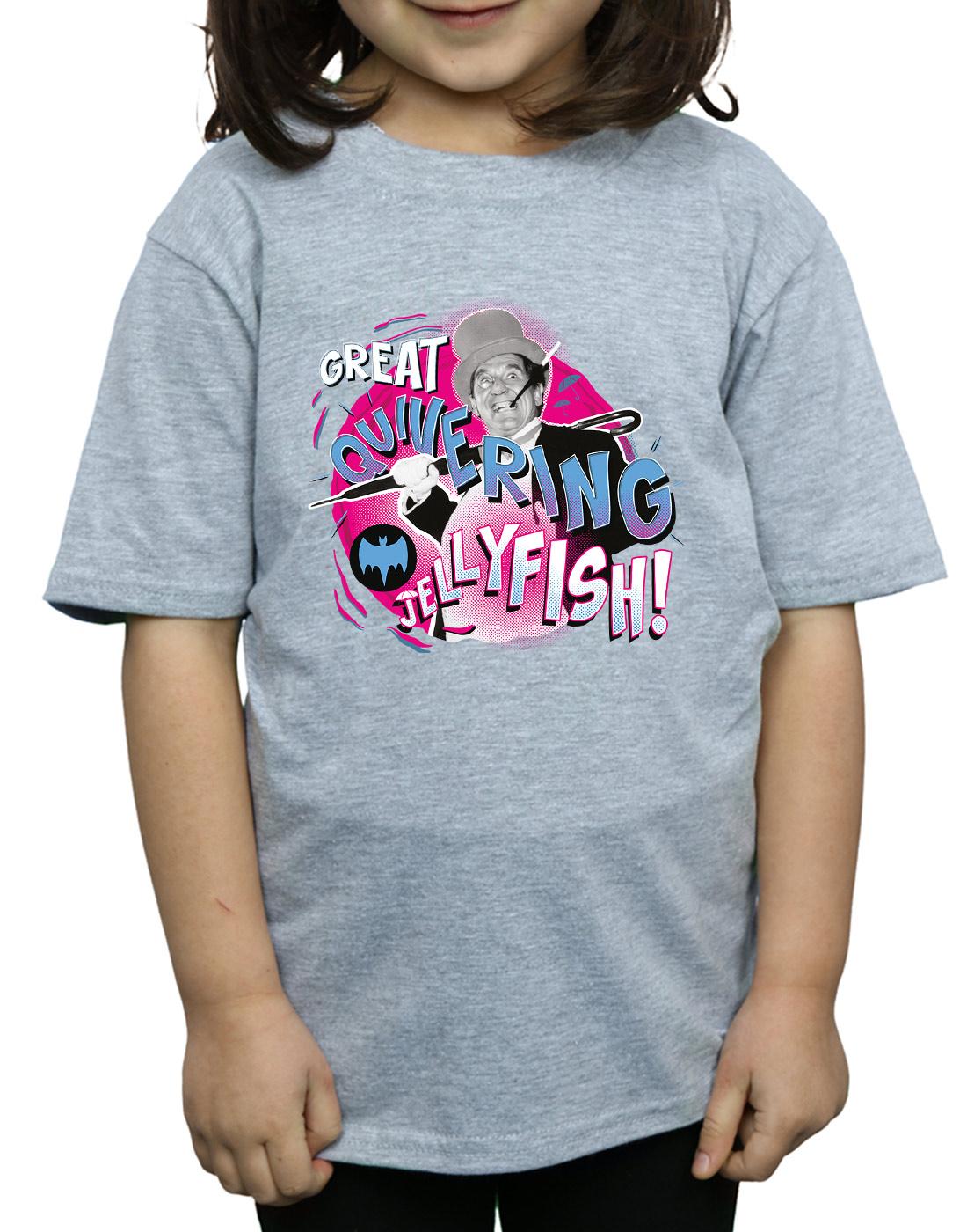 Sports Grey - Side - DC Comics Girls Batman TV Series The Penguin Jellyfish Cotton T-Shirt