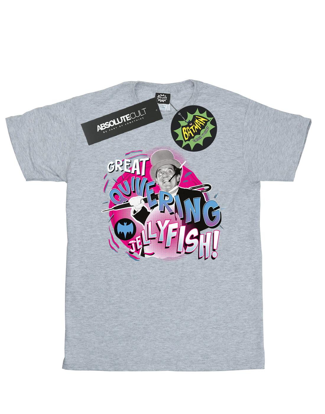 Sports Grey - Front - DC Comics Girls Batman TV Series The Penguin Jellyfish Cotton T-Shirt