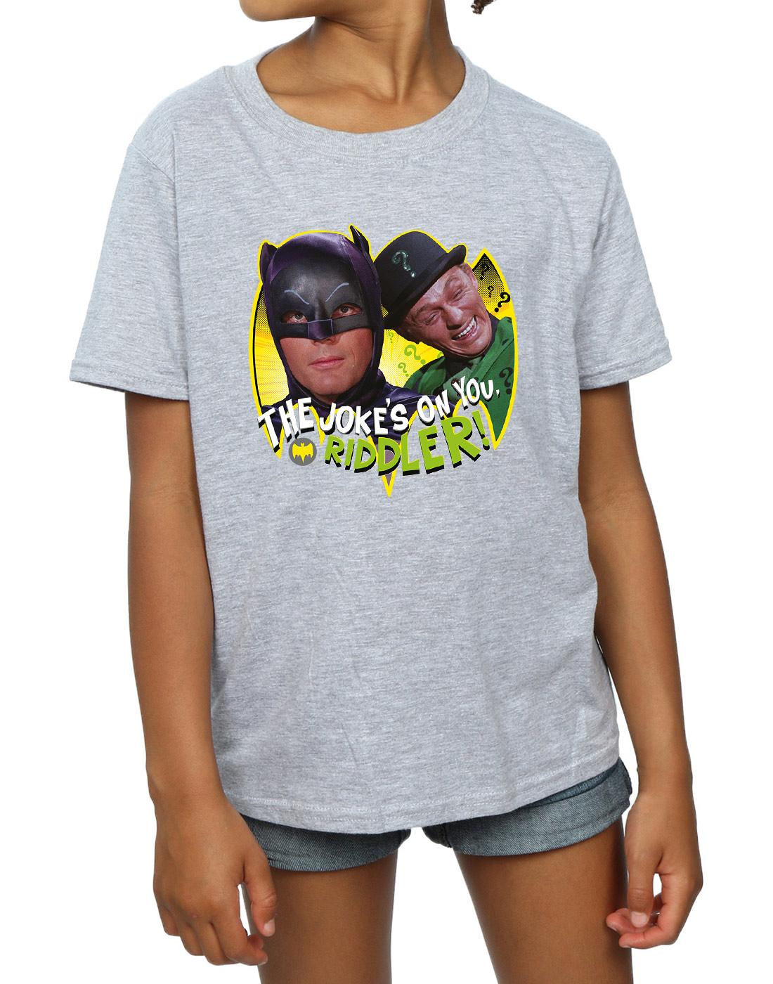 Sports Grey - Side - DC Comics Girls Batman TV Series The Riddler Joke Cotton T-Shirt