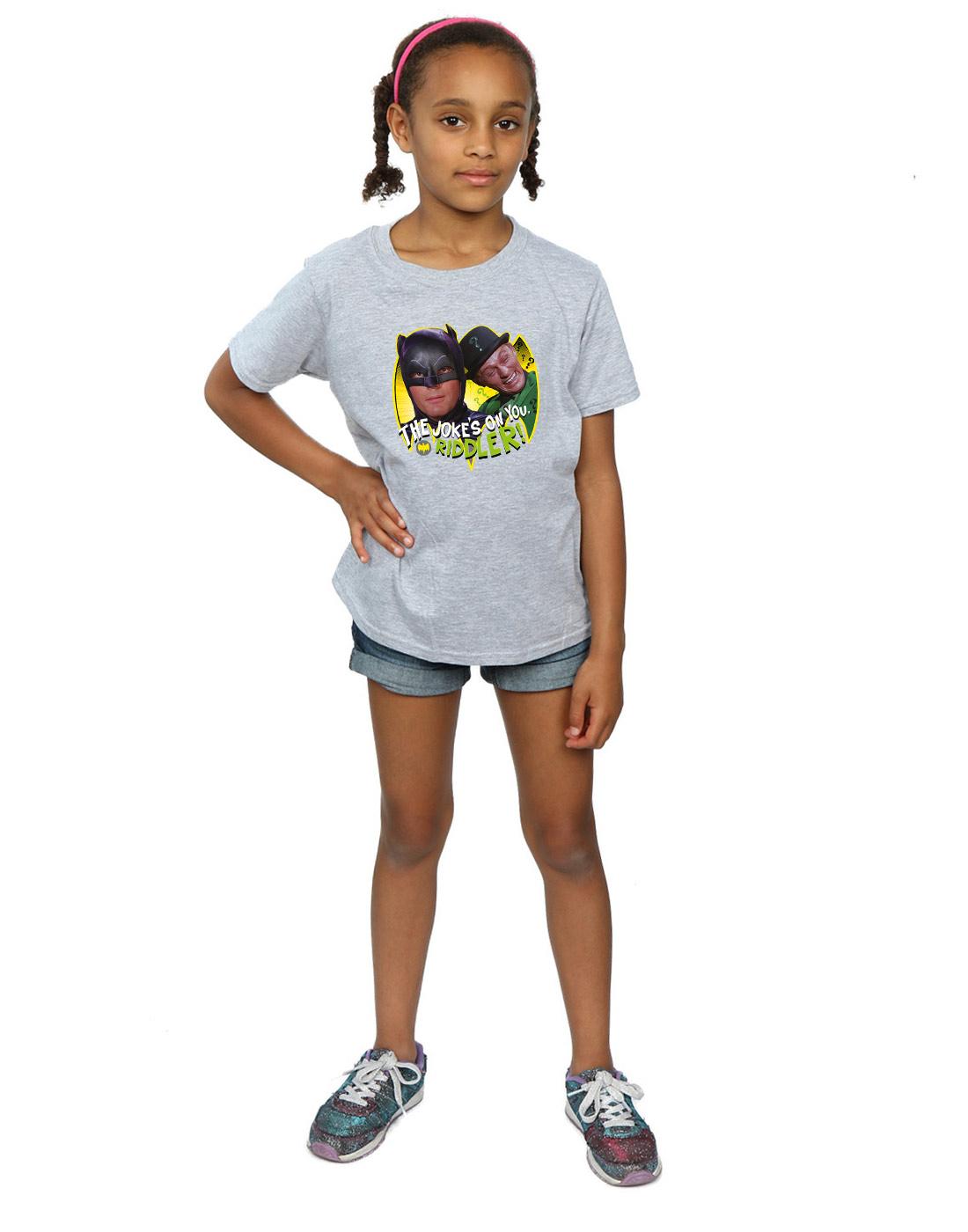 Sports Grey - Lifestyle - DC Comics Girls Batman TV Series The Riddler Joke Cotton T-Shirt