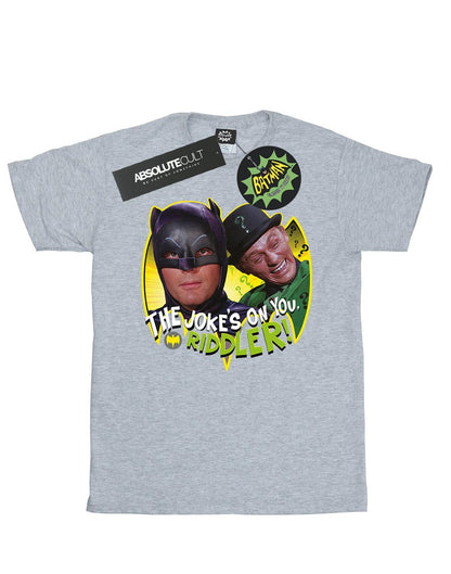 Sports Grey - Front - DC Comics Girls Batman TV Series The Riddler Joke Cotton T-Shirt