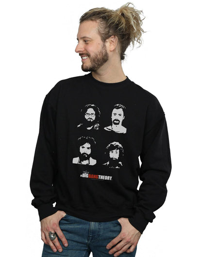 Black - Back - The Big Bang Theory Mens Expedition Beards Cotton Sweatshirt