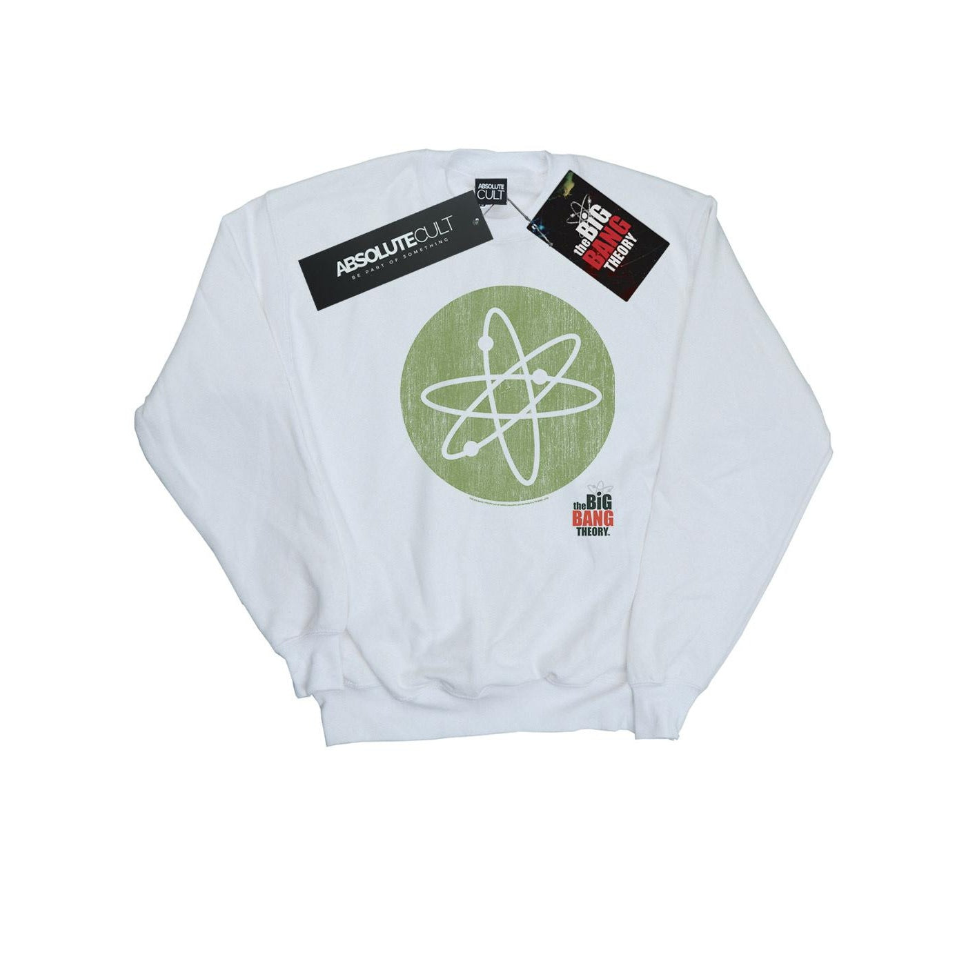 White - Front - The Big Bang Theory Mens Big Bang Icon Cotton Sweatshirt