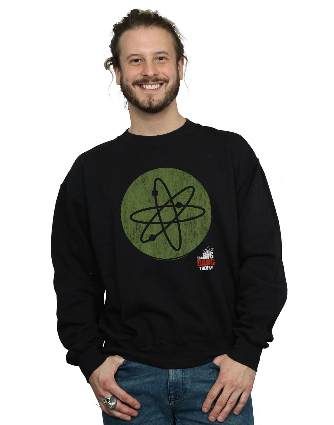 Black - Back - The Big Bang Theory Mens Big Bang Icon Cotton Sweatshirt