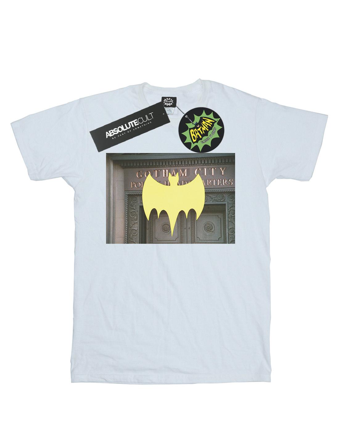 White - Front - DC Comics Boys Batman TV Series Gotham City Police T-Shirt