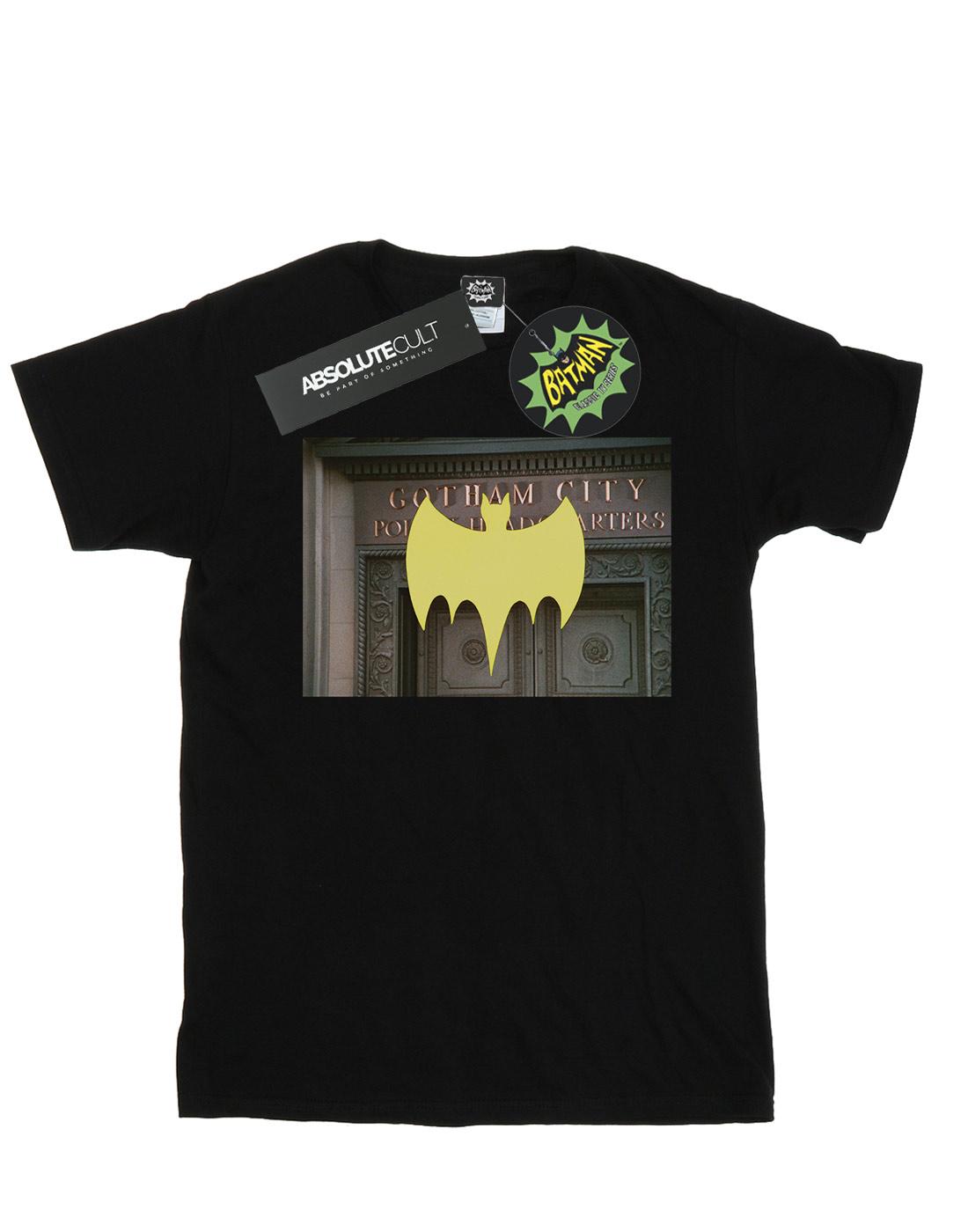 Black - Front - DC Comics Boys Batman TV Series Gotham City Police T-Shirt