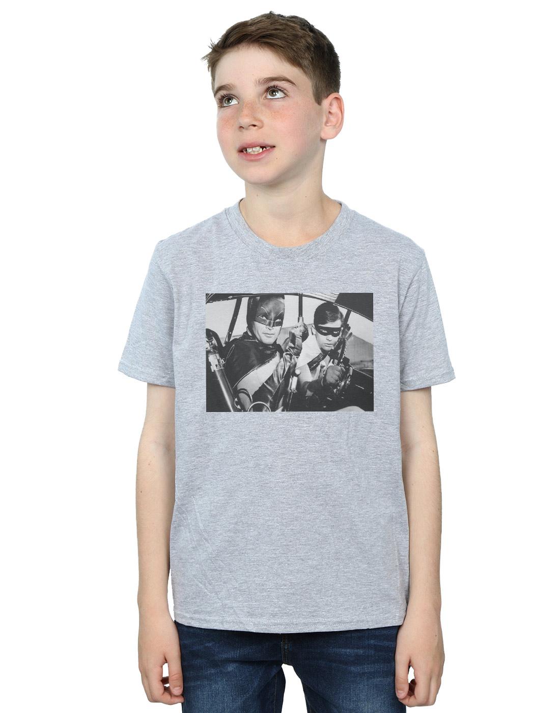 Sports Grey - Back - DC Comics Boys Batman TV Series Ready For Action T-Shirt