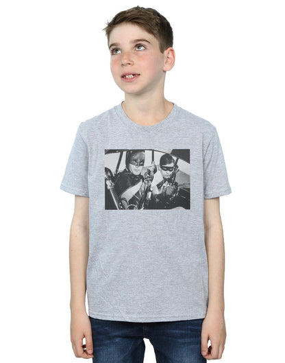 Sports Grey - Back - DC Comics Boys Batman TV Series Ready For Action T-Shirt
