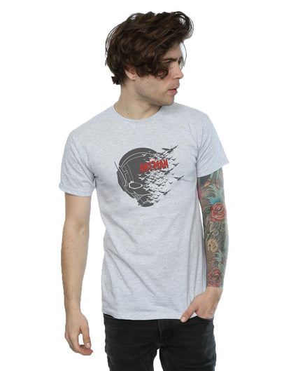Heather Grey - Back - Marvel Mens Ant-Man Flying Helmet T-Shirt
