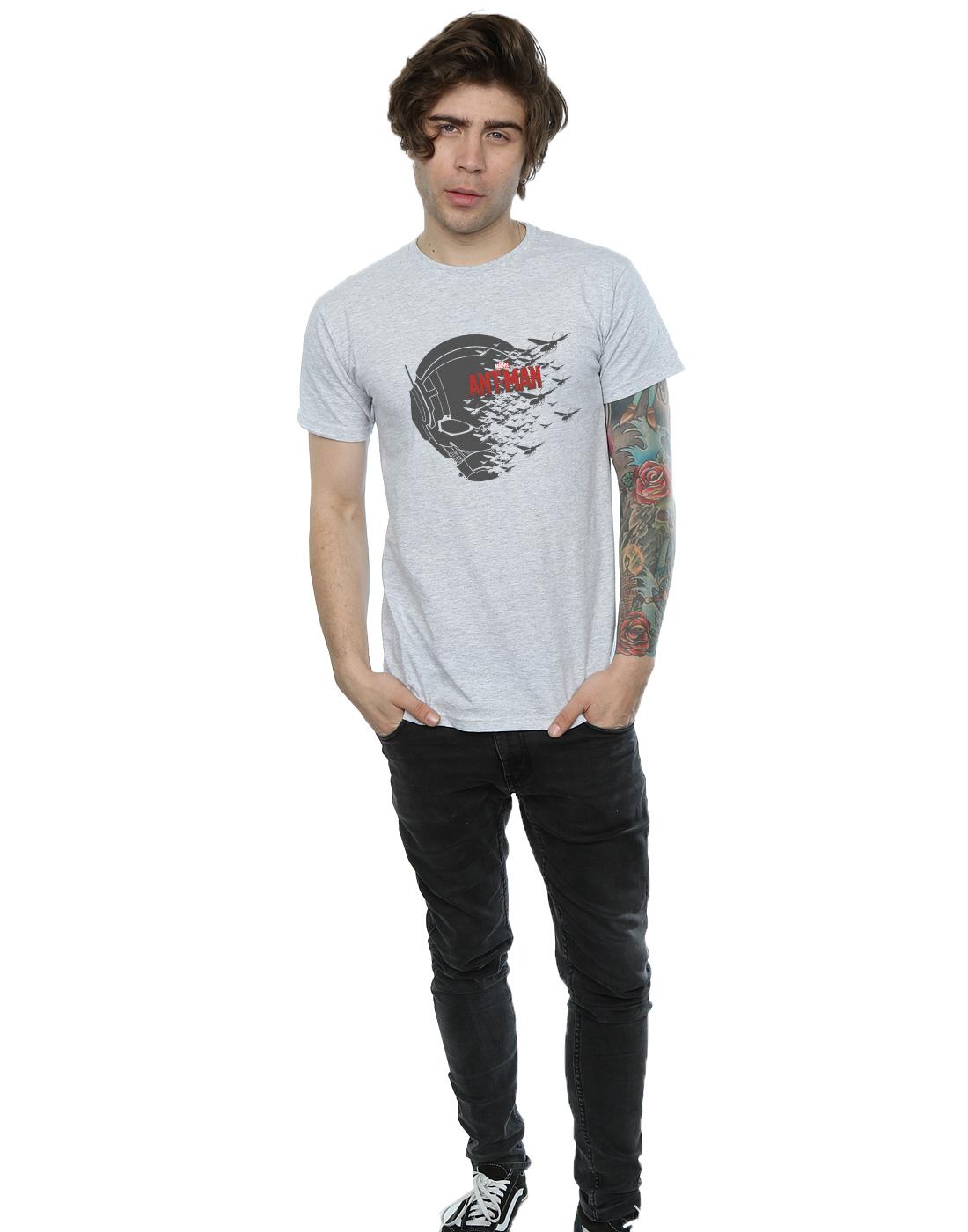 Heather Grey - Lifestyle - Marvel Mens Ant-Man Flying Helmet T-Shirt