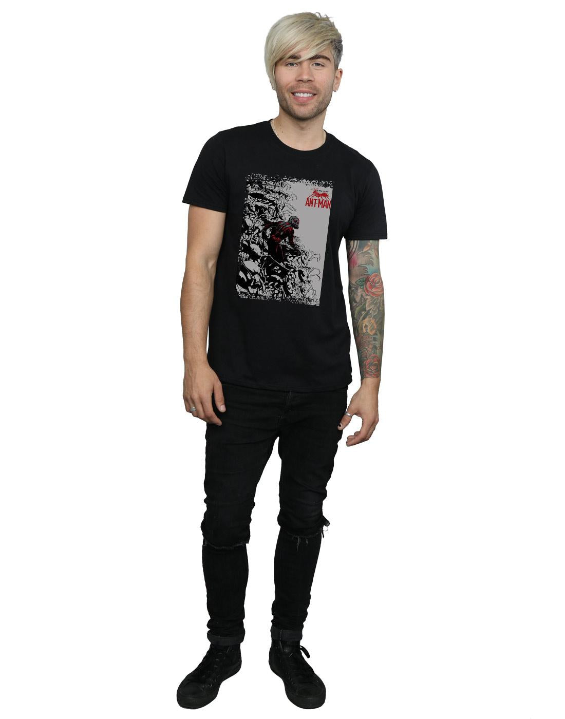 Black - Lifestyle - Marvel Mens Ant-Man Army T-Shirt