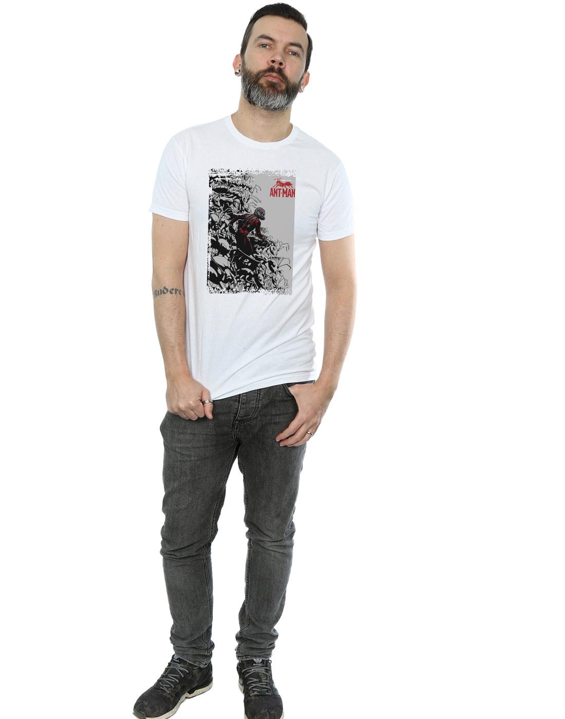 White - Lifestyle - Marvel Mens Ant-Man Army T-Shirt