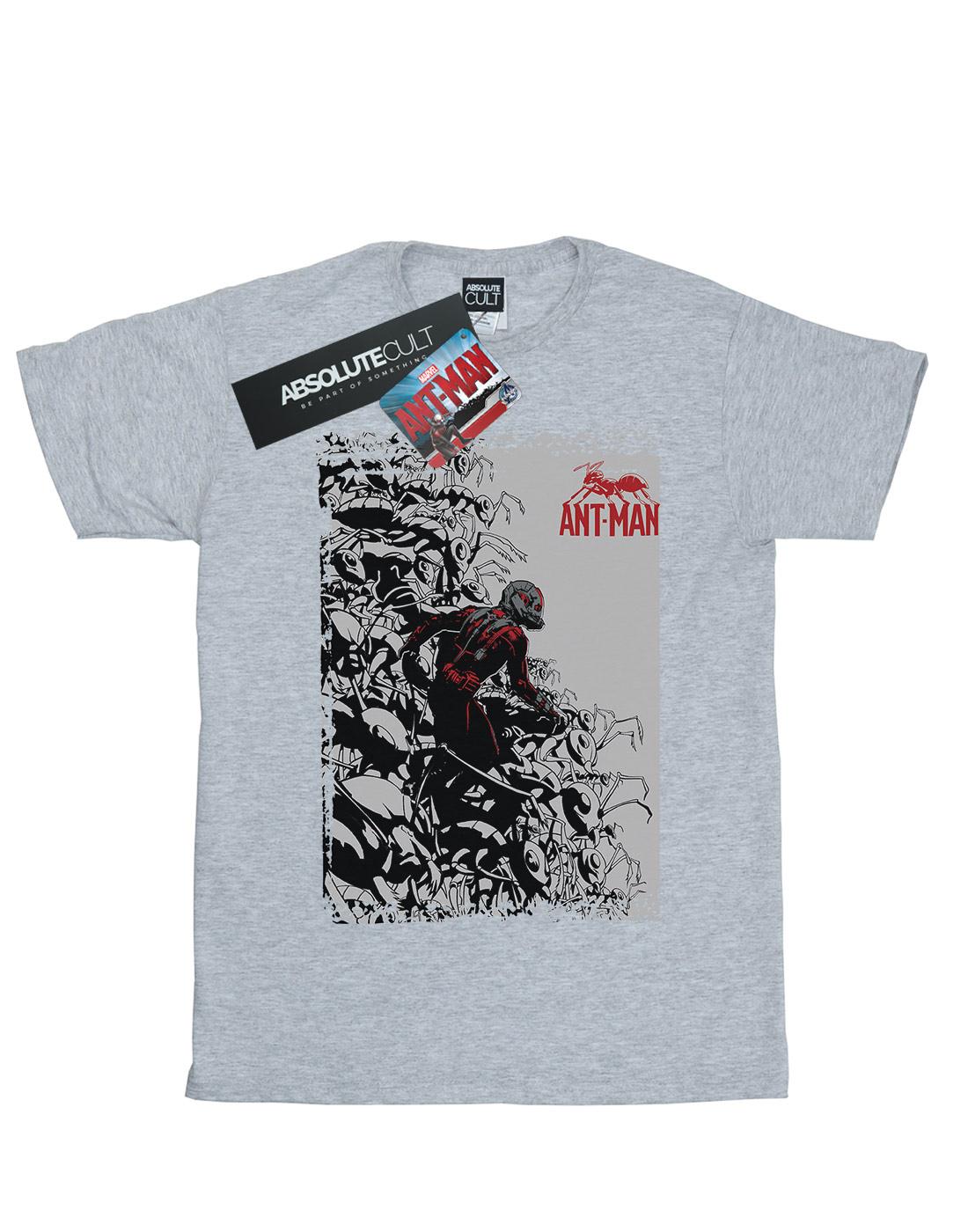 Sports Grey - Front - Marvel Mens Ant-Man Army T-Shirt
