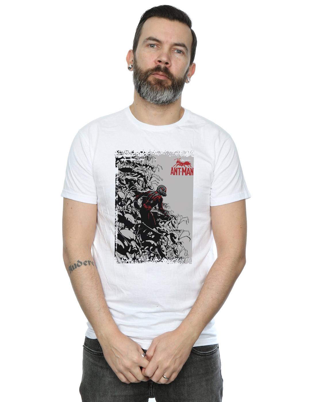 White - Back - Marvel Mens Ant-Man Army T-Shirt