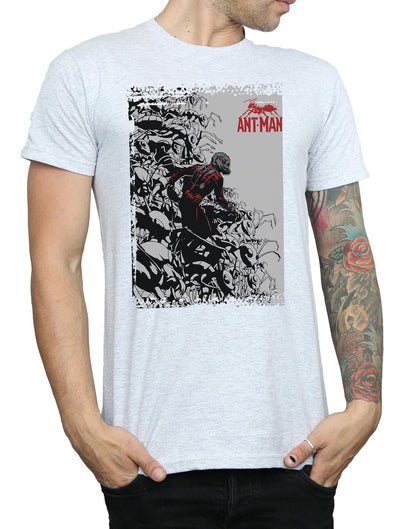 Sports Grey - Side - Marvel Mens Ant-Man Army T-Shirt