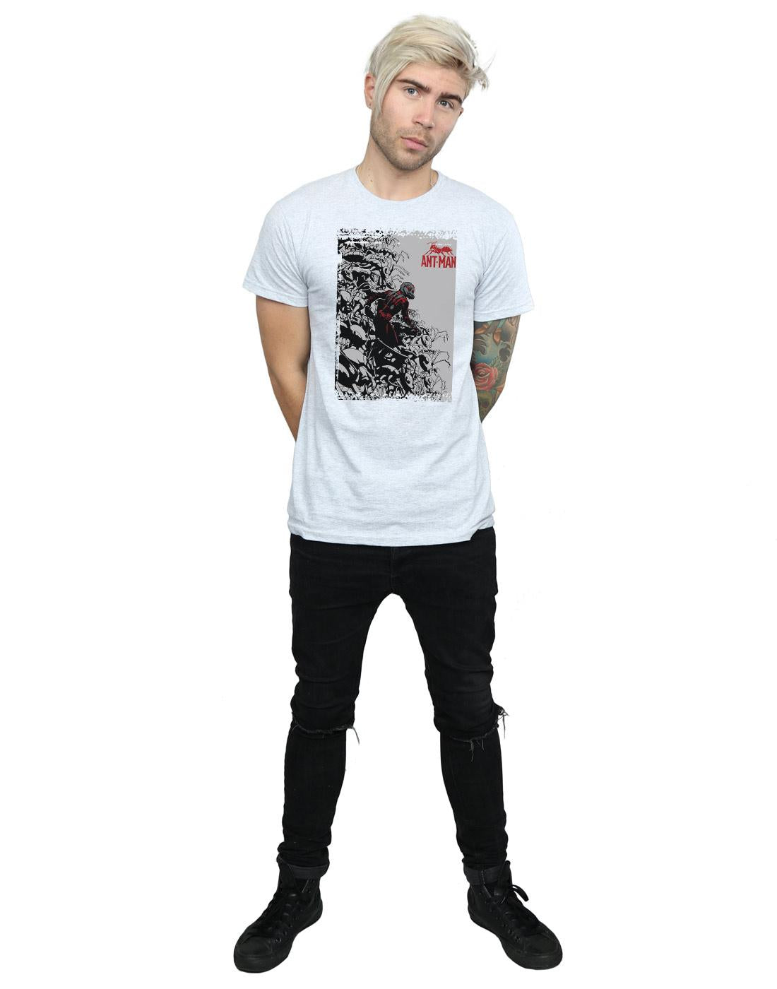 Sports Grey - Lifestyle - Marvel Mens Ant-Man Army T-Shirt